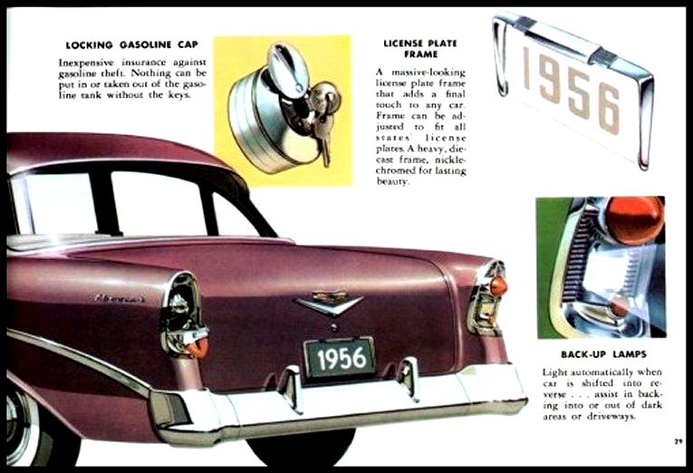 1956 Chevrolet Accessories Booklet Page 24